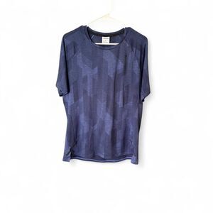 Gymshark XL Seamless Performance T Shirt Blue Athletic Gym Workout Activewear